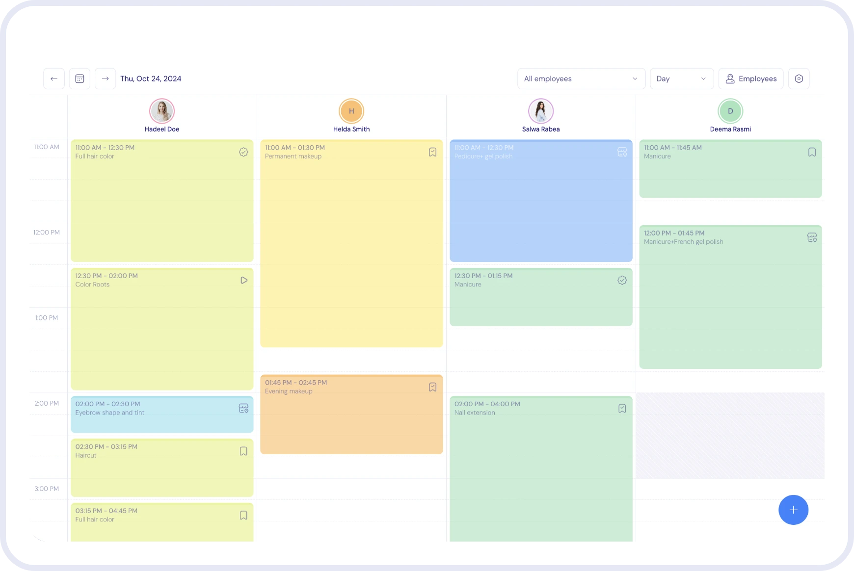 scheduling and staff